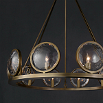 Люстра круглая с прозрачными рельефными плафонами Crystal Prism варинант исполнения - 4 | Loft Concept в Саратове