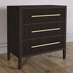 Комод Primo с 3 выдвижными ящиками Темный орех варинант исполнения - 4 | Loft Concept в Саратове