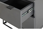 Тумба прикроватная цвета графит с ящиками Strict Lines варинант исполнения - 5 | Loft Concept в Саратове