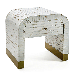 Тумбочка прикроватная Amo Bone Inlay Bedside Almond