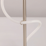 Настольная лампа белым изогнутым плафоном на круглой подставке Luke Lampco Tracer Lamp варинант исполнения - 10 | Loft Concept в Саратове