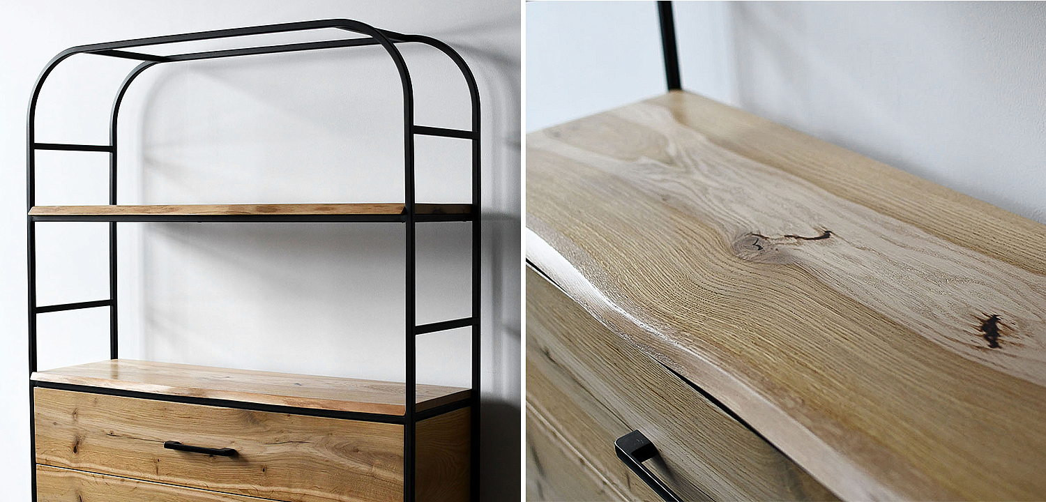 Стеллаж Glenn Industrial Metal Rust Two Drawers Rack Стеллаж Glenn Industrial Metal Rust Two Drawers Rack - Loft-Concept в Саратове
