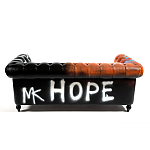 Диван Честерфильд граффити graffiti Orange Sofa натуральная кожа варинант исполнения - 5 | Loft Concept в Саратове