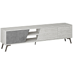 ТВ-тумба с 3-мя дверцами и полками Grey Albe TV Stand варинант исполнения - 1 | Loft Concept в Саратове