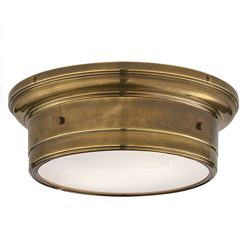 Потолочный светильник круглый цвета состаренная латунь Modern Simple Ceiling Light Латунь Белый Потолочный светильник круглый цвета состаренная латунь Modern Simple Ceiling Light Латунь Белый в Саратове | Loft Concept