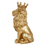 Статуэтка лев с детализированной гривой и изящной короной Lion Crown  варинант исполнения - 2 | Loft Concept в Саратове
