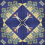 Плитка дизайнерская с узором Мангалоры варинант исполнения - 2 | Loft Concept в Саратове