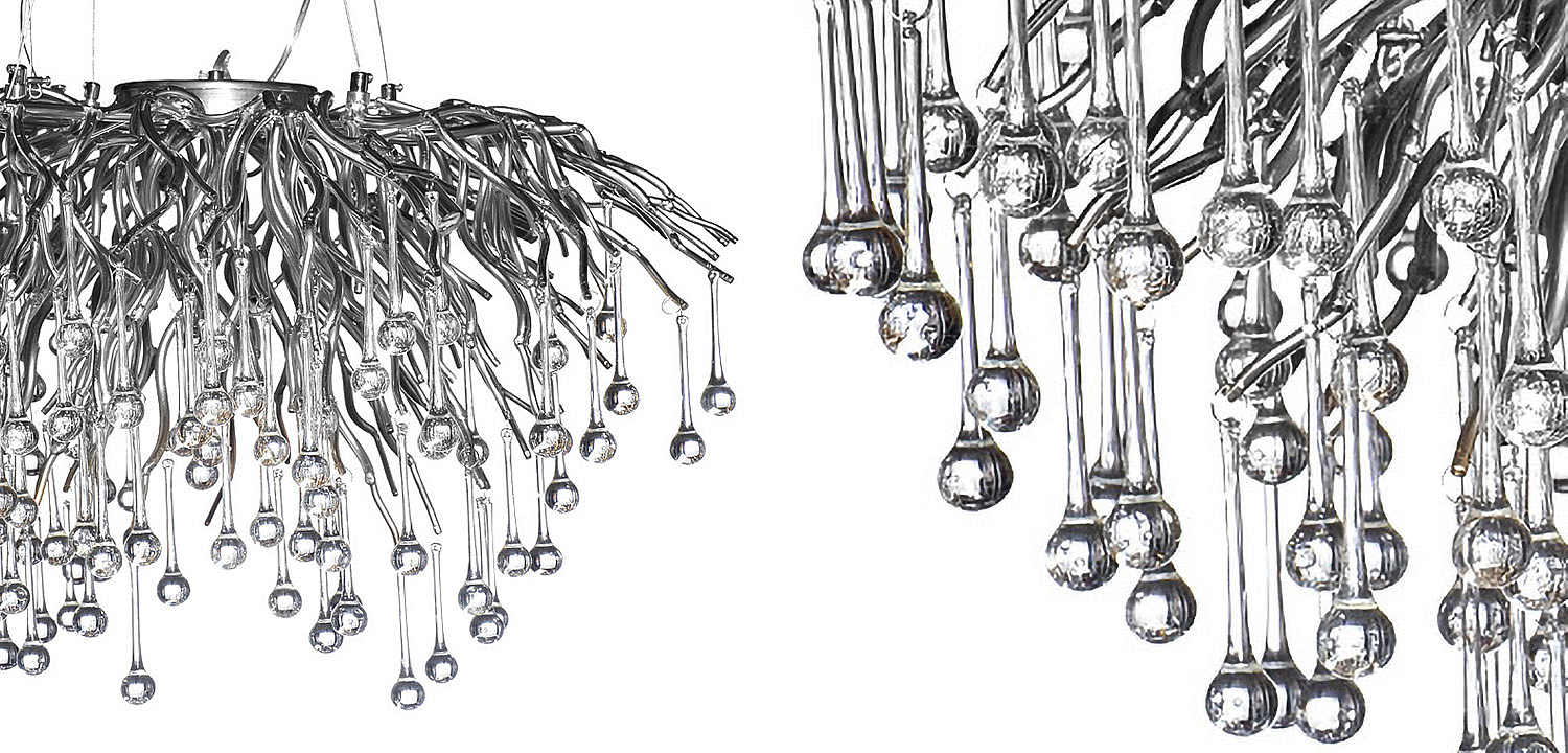 Люстра Droplet Chrome Chandelier 80 Люстра Droplet Chrome Chandelier 80 - Loft-Concept в Саратове