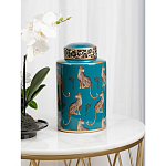 Ваза фарфоровая с крышкой Leopard Ccollection варинант исполнения - 3 | Loft Concept в Саратове