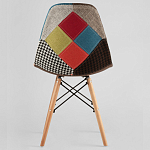 Стул с обивкой в технике пэчворк DSW варинант исполнения - 4 | Loft Concept в Саратове