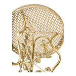 Столик приставной золотистый с орнаментом на столешнице Tanzania варинант исполнения - 3 | Loft Concept в Саратове