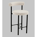 Стул полубарный Floreo букле молочный варинант исполнения - 1 | Loft Concept в Саратове