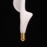 Люстра с белым скрученным плафоном Golden Swirl варинант исполнения - 8 | Loft Concept в Саратове