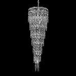 Люстра многоярусная каскадная с хрустальными подвесками Roul Crystal Light варинант исполнения - 3 | Loft Concept в Саратове