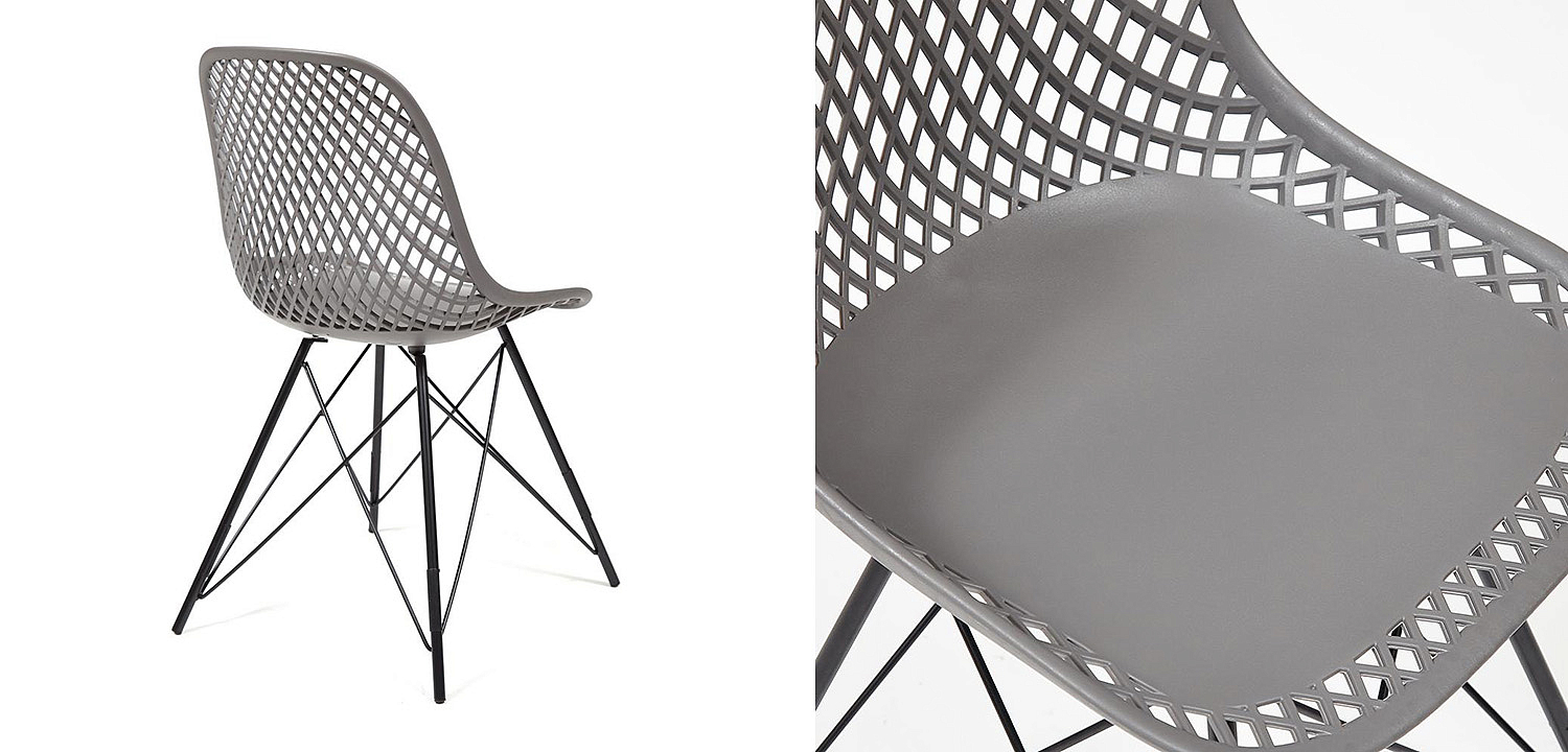 Стул DSR mesh gray Стул DSR mesh gray - Loft-Concept в Саратове