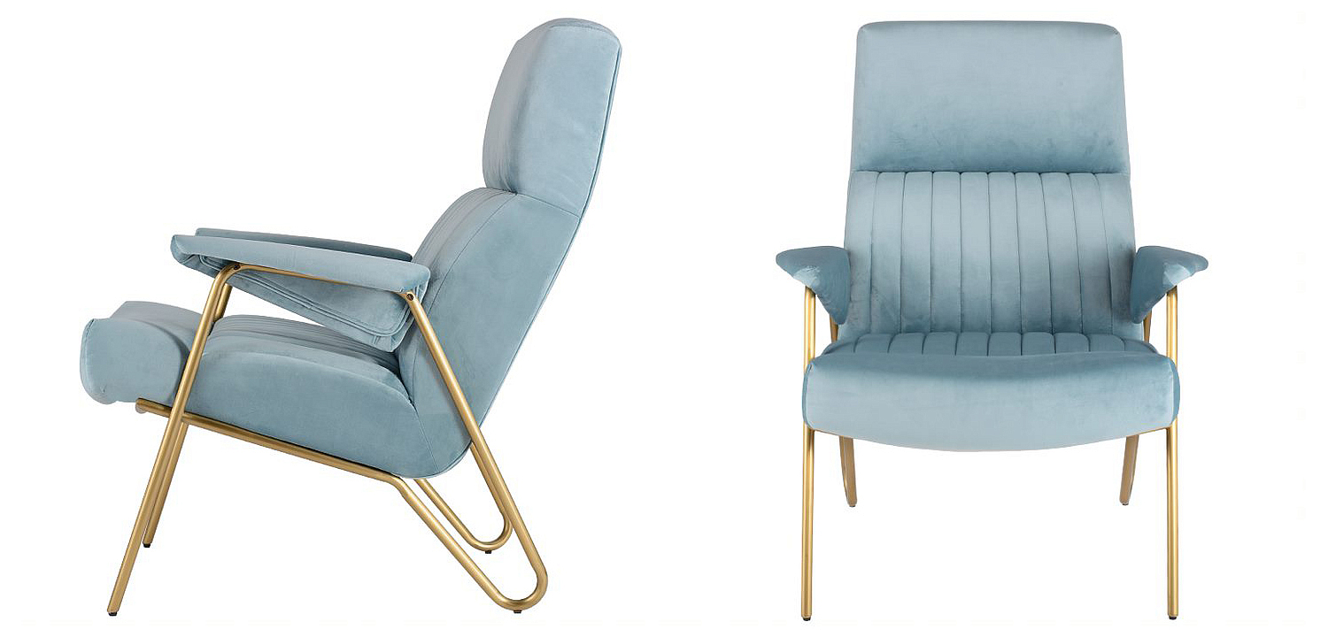 Кресло Solonar light blue Кресло Solonar light blue - Loft-Concept в Саратове