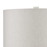 Настольная лампа мраморная с тканевым цилиндрическим абажуром Sharpened варинант исполнения - 2 | Loft Concept в Саратове