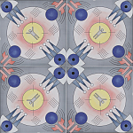 Плитка дизайнерская с узором Элемент варинант исполнения - 3 | Loft Concept в Саратове