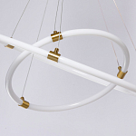 Люстра подвесная с двумя пересекающимися белыми светодиоидными кольцами Luke Lampco Tracer Lamp варинант исполнения - 8 | Loft Concept в Саратове