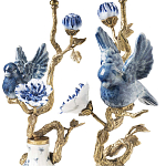 Подсвечник Candleholder Birds Atlanta Set 2 Pcs варинант исполнения - 3 | Loft Concept в Саратове