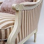 Кресло в полоску в стиле прованс Modeste Provence Armchair варинант исполнения - 3 | Loft Concept в Саратове