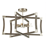 Подвесной светильник в форме фонаря серый Gray Eco Lantern варинант исполнения - 2 | Loft Concept в Саратове