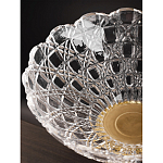 Чаша стеклянная прозрачная на бронзовой подставке с фигуркой девушки Eden Garden варинант исполнения - 7 | Loft Concept в Саратове