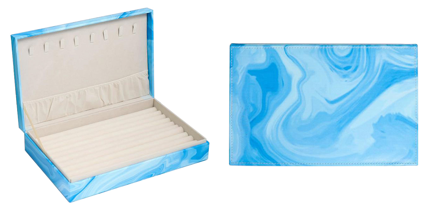 Шкатулка Marble Pattern Box blue Шкатулка Marble Pattern Box blue - Loft-Concept в Саратове