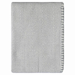 Плед из шерсти мериноса серого цвета 130×180 см Gray Waves варинант исполнения - 1 | Loft Concept в Саратове