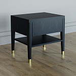 Прикроватная тумбочка с ящиком Elsa Dreams Black варинант исполнения - 4 | Loft Concept в Саратове