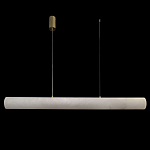 Подвесной светильник линейный цилиндрической формы из натурального алебастра Alabaster Geometry варинант исполнения - 2 | Loft Concept в Саратове