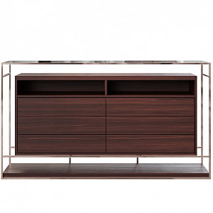 Дизайнерский комод в металлическом каркасе Valerian