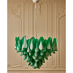 Люстра из стеклянных зеленых лепестков Petalled Illuminator варинант исполнения - 4 | Loft Concept в Саратове