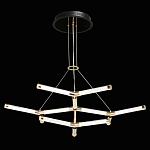 Люстра с геометрической конструкцией из вытянутых цилиндрических плафонов Hex Scaffold  варинант исполнения - 3 | Loft Concept в Саратове