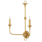 Бра настенное золотого цвета в форме подсвечника Graceful Smoothness варинант исполнения - 2 | Loft Concept в Саратове
