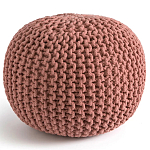 Круглый вязаный пуф Pink Knitted Ball Pouf варинант исполнения - 1 | Loft Concept в Саратове