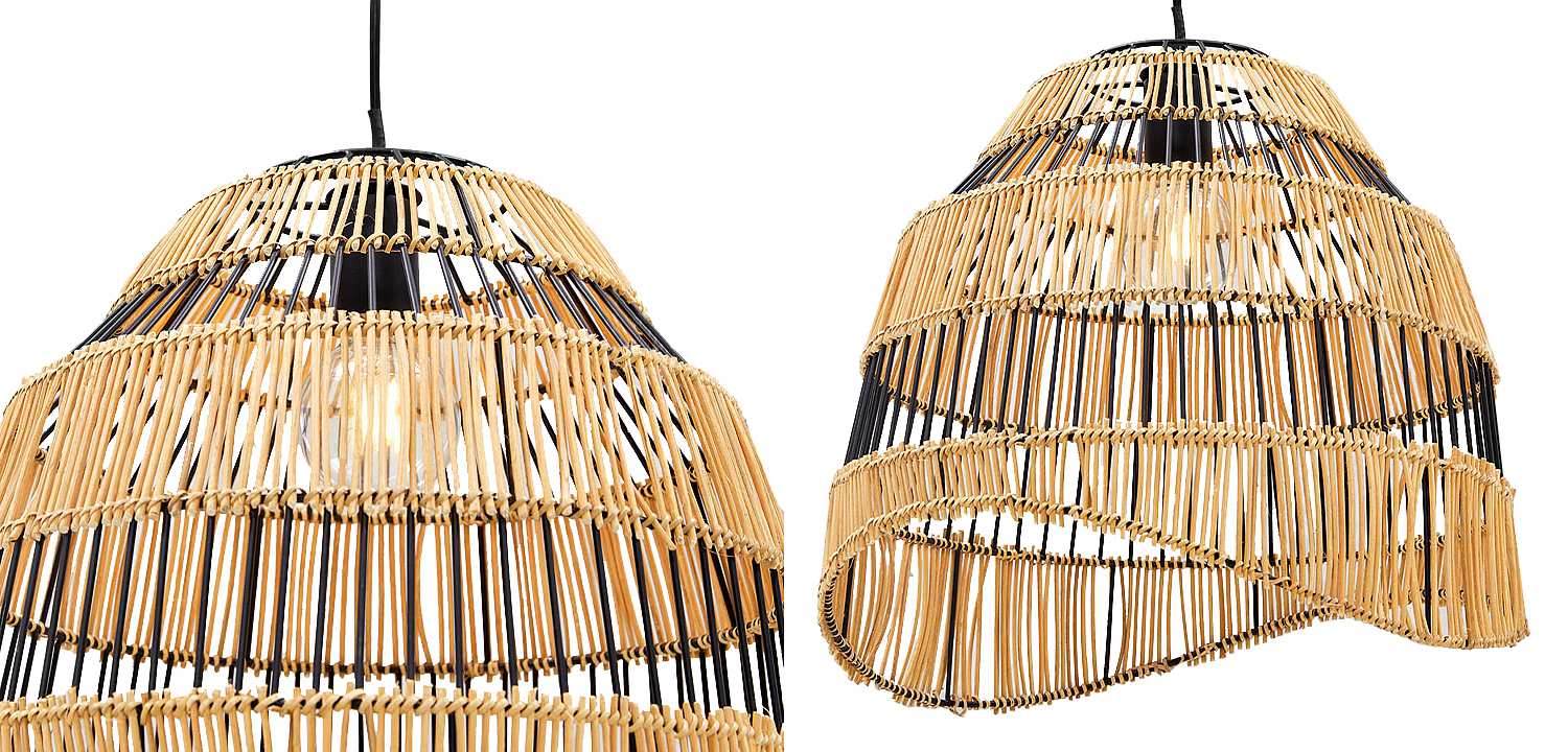 Люстра с плетеным абажуром Narayan Wicker Chandelier Люстра с плетеным абажуром Narayan Wicker Chandelier - Loft-Concept в Саратове