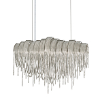 Люстра подвесная с металлическими цепочками и изогнутыми металлическими дугами 72 см Atlantis Chain варинант исполнения - 1 | Loft Concept в Саратове