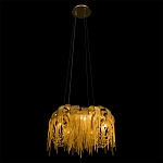 Люстра подвесная круглая с изогнутыми металлическими дугами и ниспадающими цепочками 65 см Atlantis Chain варинант исполнения - 5 | Loft Concept в Саратове