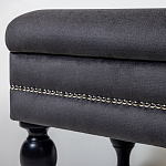 Мягкая банкетка с зоной для хранения Casket Dark Grey варинант исполнения - 3 | Loft Concept в Саратове