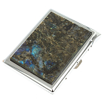 Портсигар на 10 сигарет с газовой зажигалкой из натурального камня Лабрадор Stone Cigarettes Cases варинант исполнения - 1 | Loft Concept в Саратове