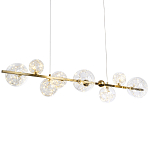 Дизайнерская линейная люстра с гирляндой внутри стеклянных плафонов Iona Garland Chandelier варинант исполнения - 1 | Loft Concept в Саратове