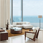 Кресло Avalon White Boucle из массива ореха варинант исполнения - 9 | Loft Concept в Саратове