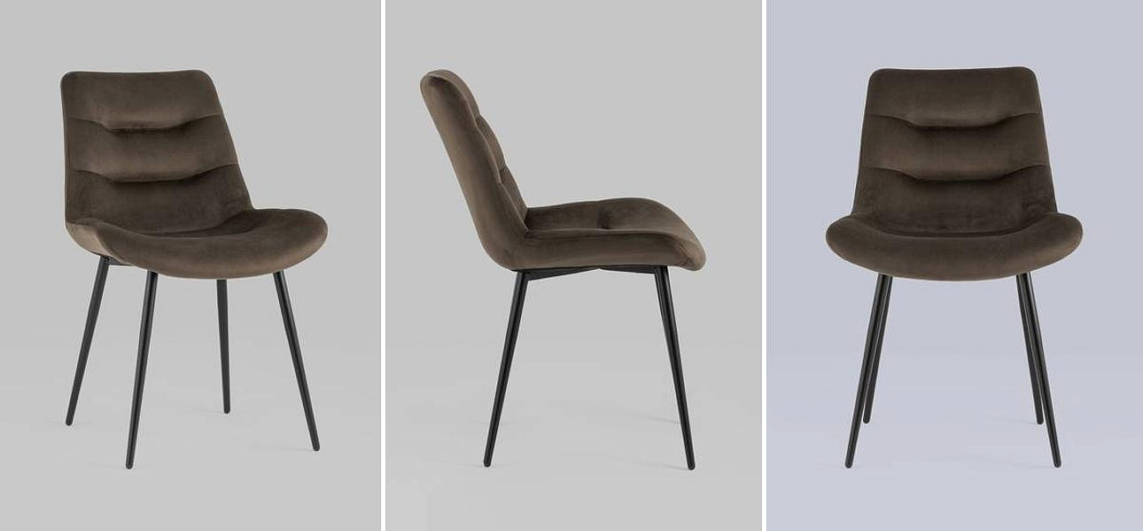 Стул Austin Chair Коричневый Велюр Стул Austin Chair Коричневый Велюр - Loft-Concept в Саратове