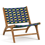 Кресло низкое из массива тика Barbados варинант исполнения - 1 | Loft Concept в Саратове