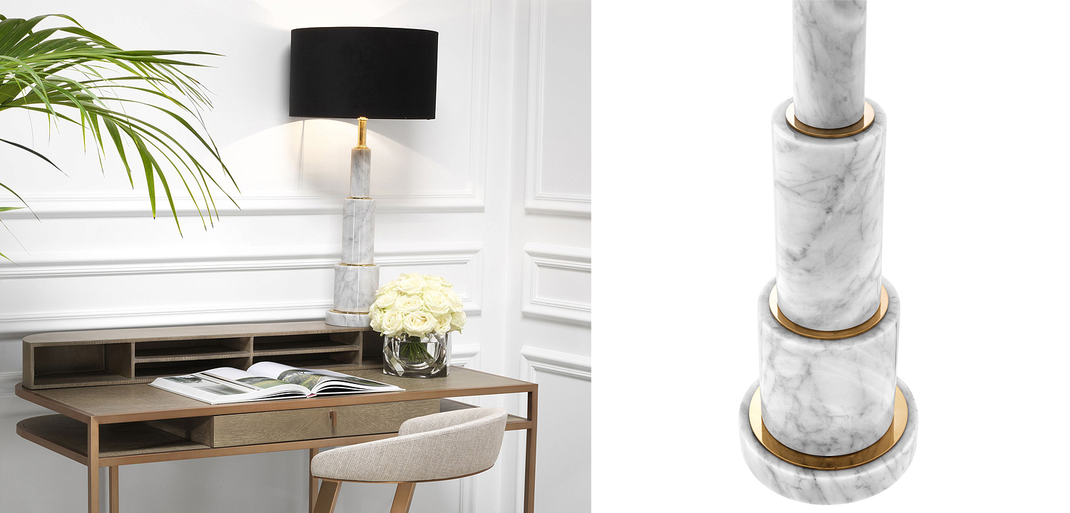 Настольная лампа Eichholtz Table Lamp Dax Настольная лампа Eichholtz Table Lamp Dax - Loft-Concept в Саратове