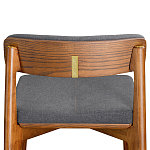 Барный стул из массива ясеня с обивкой из рогожки Elegant Ash варинант исполнения - 5 | Loft Concept в Саратове