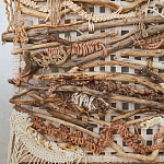 Большая Абстрактное Панно из веток и нитей Dryad Wall Art варинант исполнения - 5 | Loft Concept в Саратове