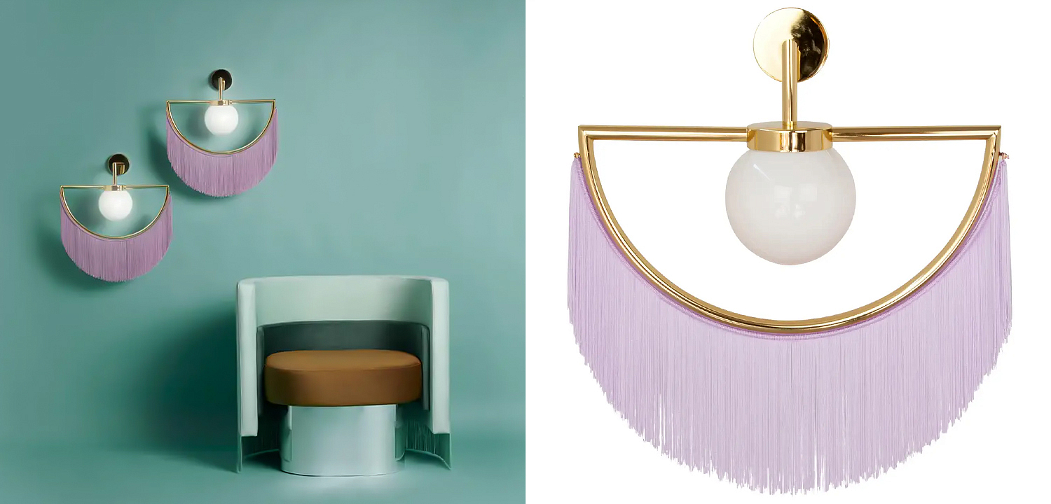 Бра Wink Wall Lamp by Masquespacio for Houtique Lila Бра Wink Wall Lamp by Masquespacio for Houtique Lila - Loft-Concept в Саратове