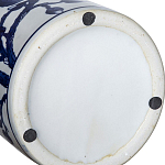 Ваза цилиндрической формы с крышкой и синим цветочным узором на белом фоне Blue & White Ornament варинант исполнения - 3 | Loft Concept в Саратове